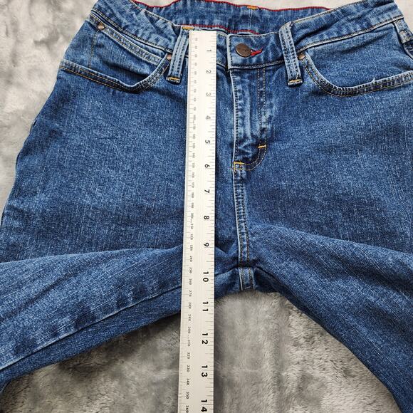 Vintage Wrangler Jeans Womens 3 Juniors Blue Mid Rise Slim Straight Leg Western - Picture 9 of 12